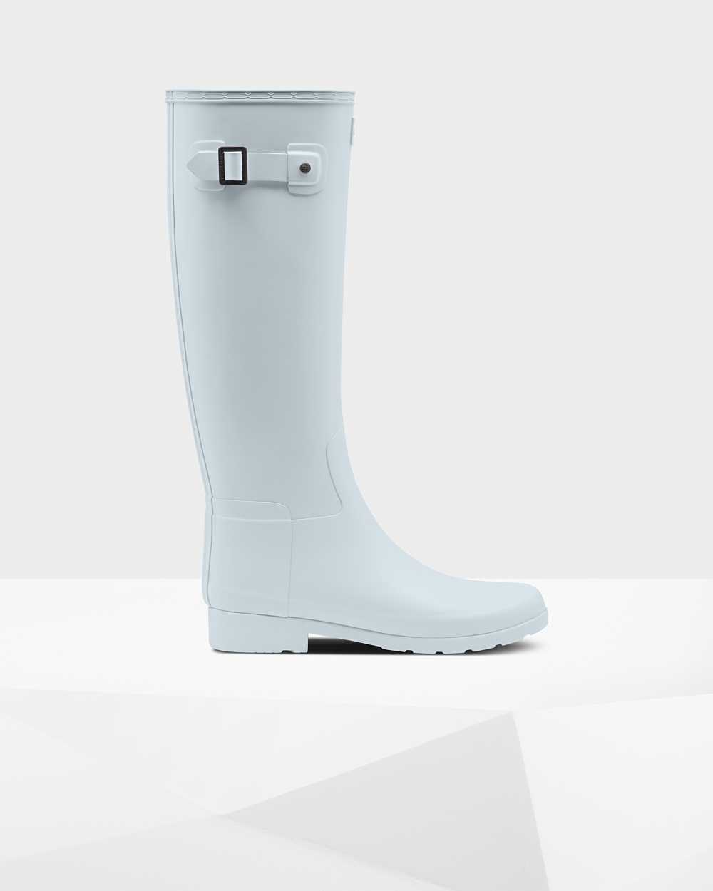 Hunter Refined Slim Fit Hohe Gummistiefel Damen - Hunter Gummistiefel Grau | Deutschland 504PEIWDX